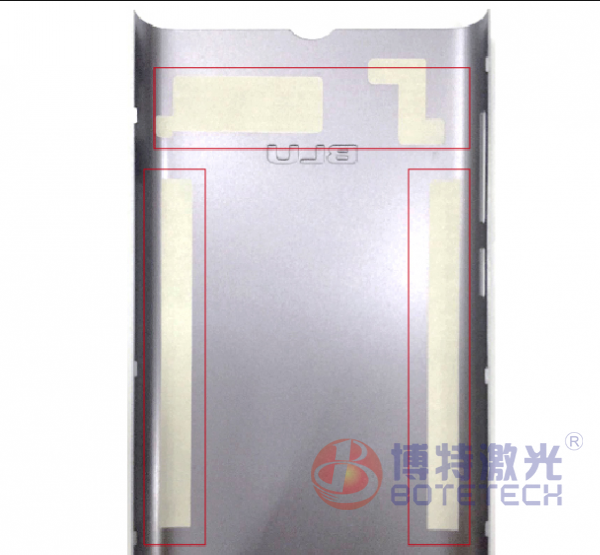 激光鐳雕之手機中板魚鱗紋狀導(dǎo)電位工藝